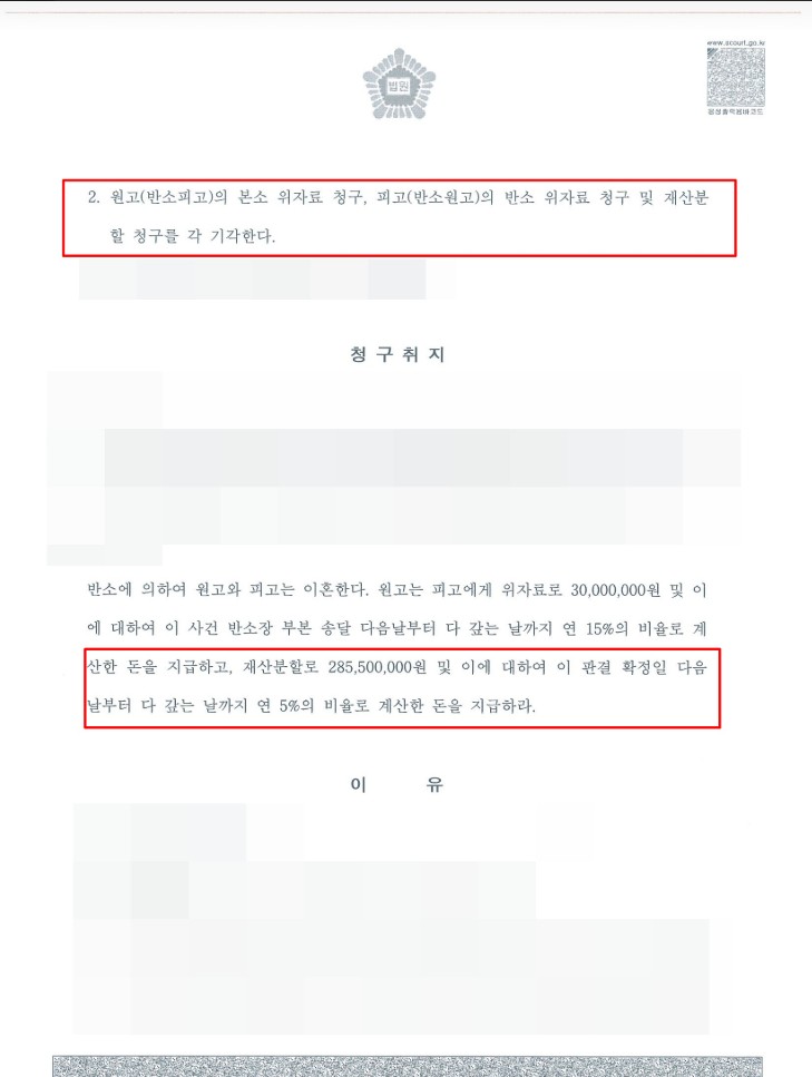 인천이혼 재산분할 잘받는법 재산 분할 성공사례 재산분할 측정 판결